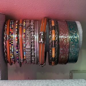 Colorful Bangle Bracelet Set including Amrita Singh